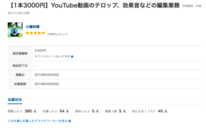 相場費用も記載 Youtubeの動画編集はクラウドワークスで外注 小幡和輝オフィシャルブログ 不登校から高校生社長へ