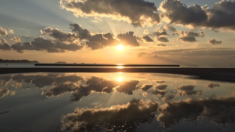 雨上がりの片男波。もうひとつの和歌山。